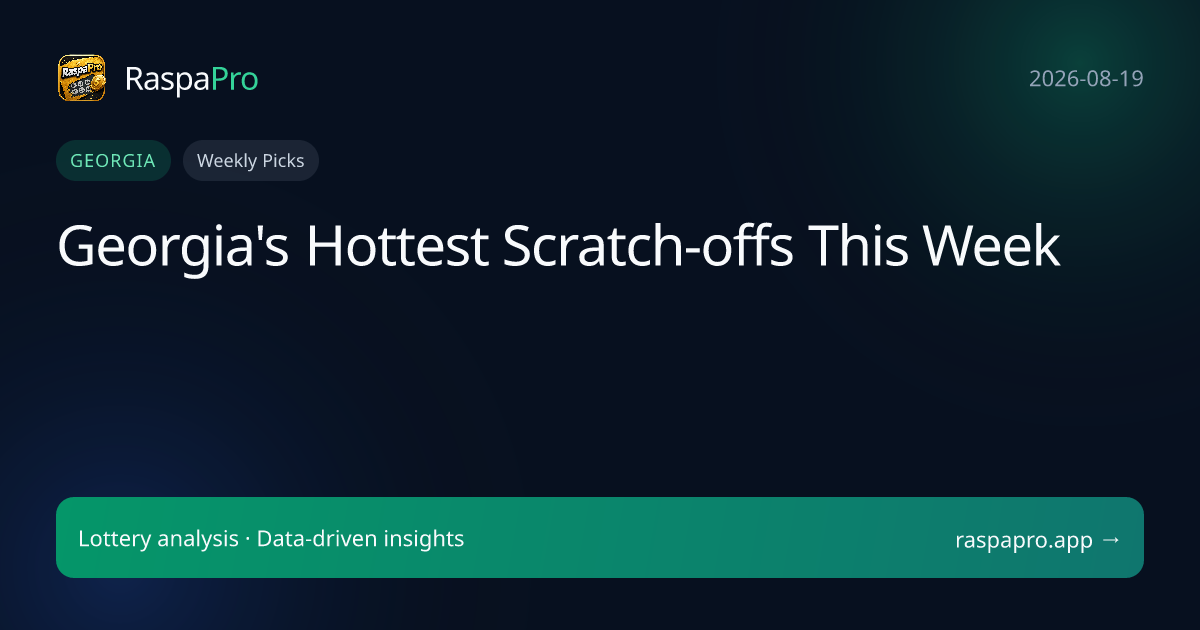 Georgia's Hottest Scratch-offs This Week