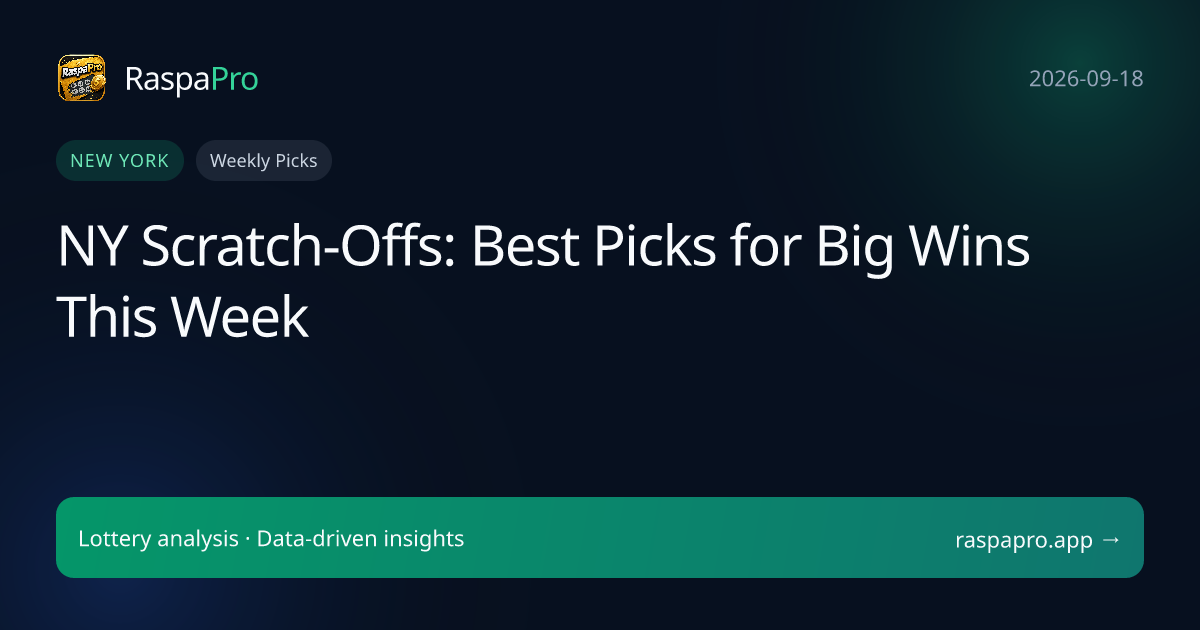 NY Scratch-Offs: Best Picks for Big Wins This Week