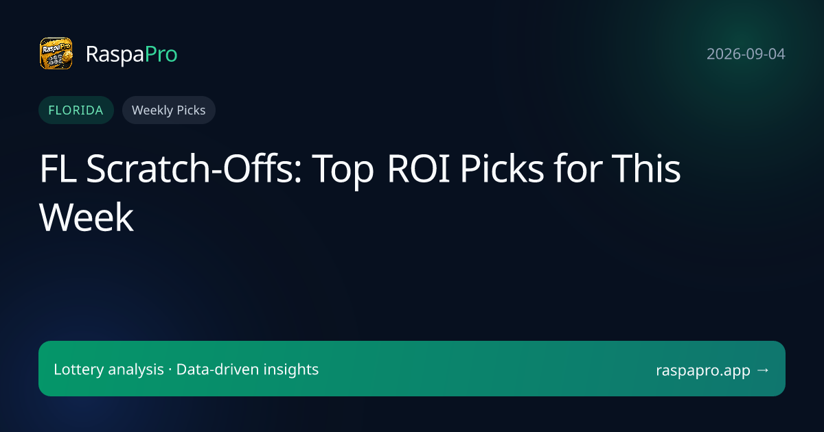 FL Scratch-Offs: Top ROI Picks for This Week