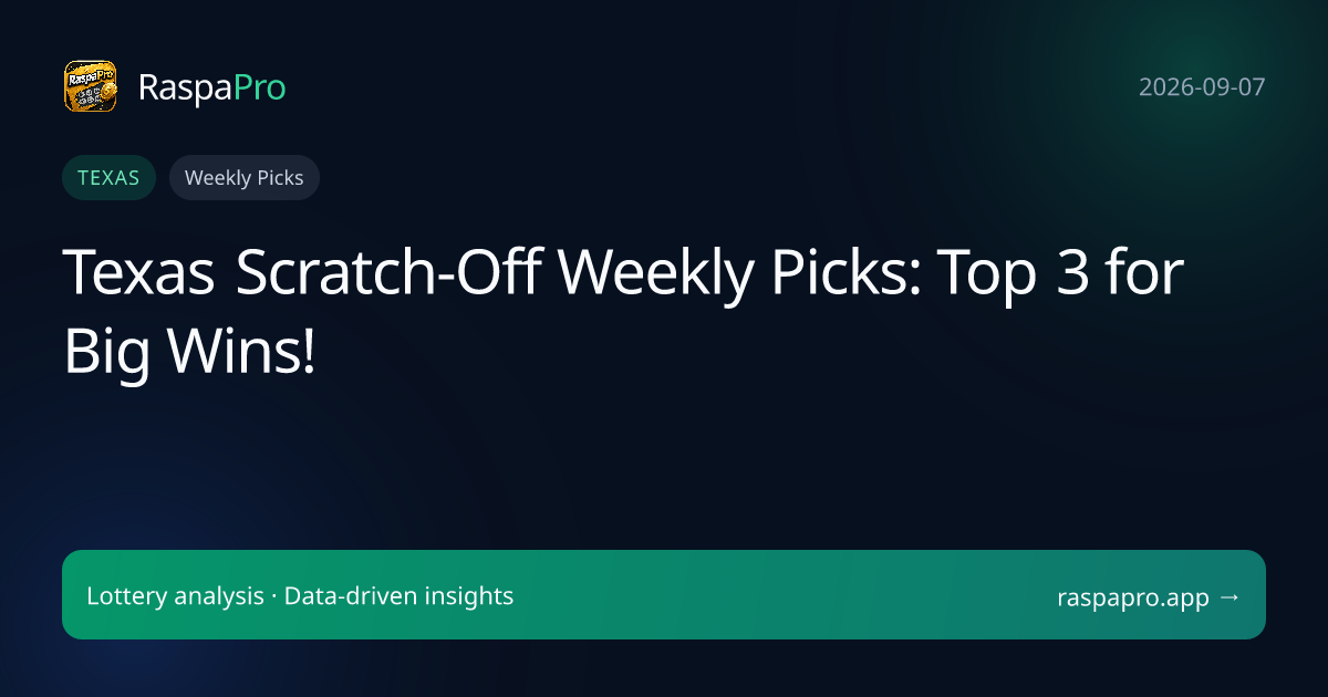 Texas Scratch-Off Weekly Picks: Top 3 for Big Wins!