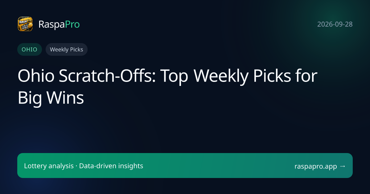 Ohio Scratch-Offs: Top Weekly Picks for Big Wins