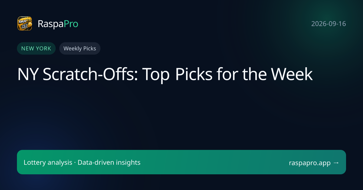 NY Scratch-Offs: Top Picks for the Week