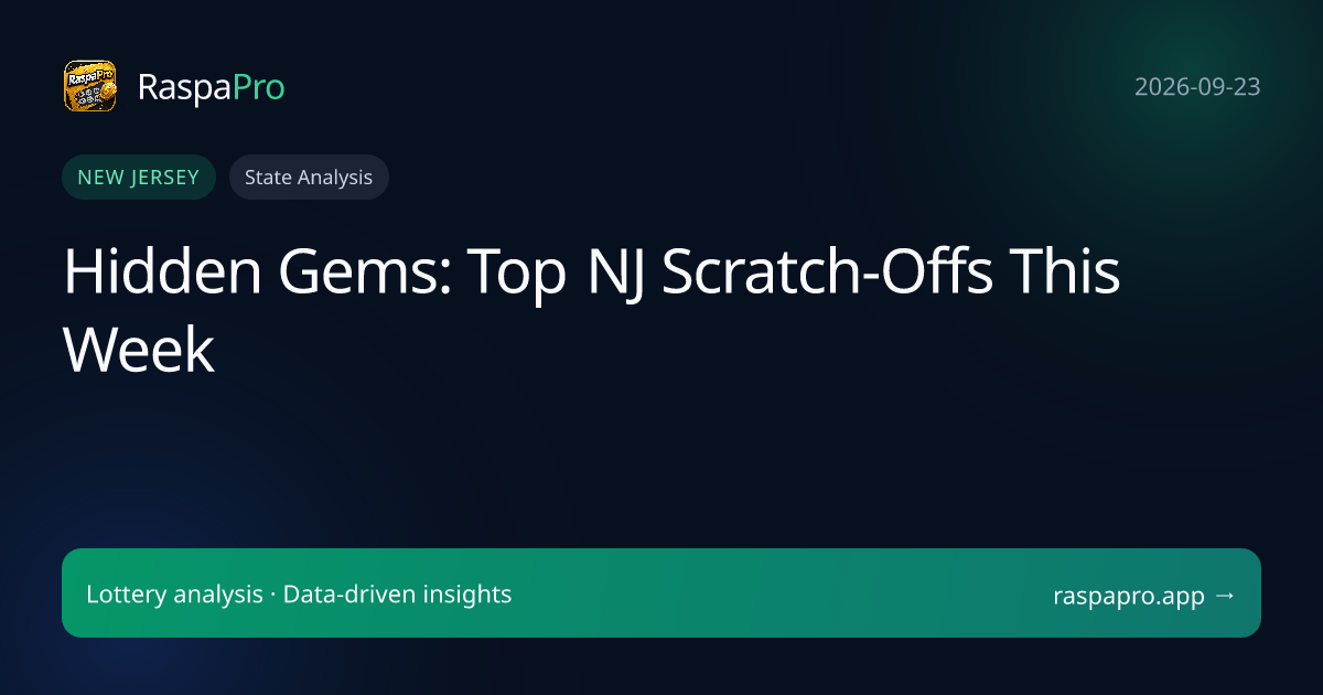 Hidden Gems: Top NJ Scratch-Offs This Week