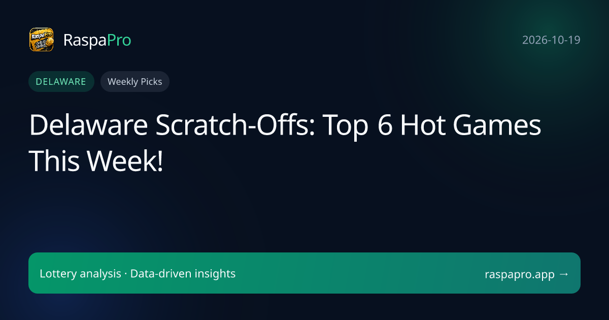 Delaware Scratch-Offs: Top 6 Hot Games This Week!