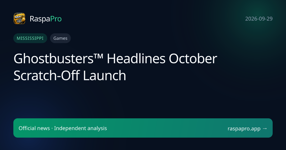 Ghostbusters™ Headlines October Scratch-Off Launch