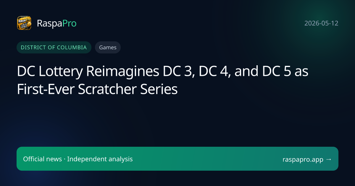 DC Lottery Reimagines DC 3, DC 4, and DC 5 as First-Ever Scratcher Series