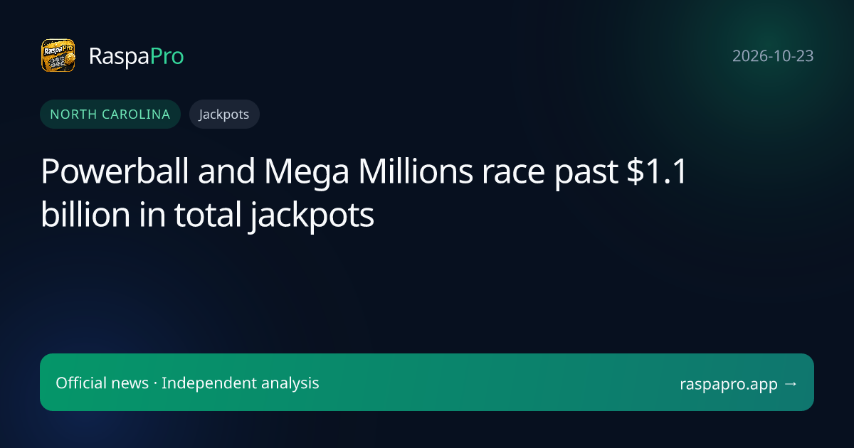 Powerball and Mega Millions race past $1.1 billion in total jackpots