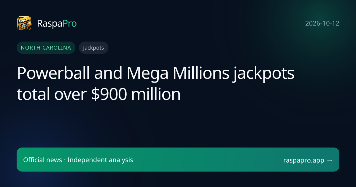 Powerball and Mega Millions jackpots total over $900 million